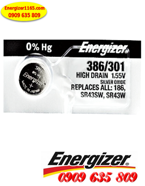 Energizer SR43SW-386; Pin đồng hồ 1.55v Energizer SR43SW-386 Silver Oxide 